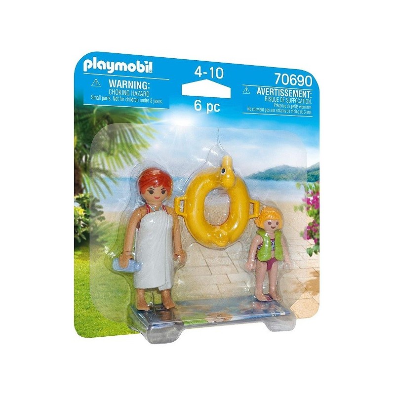 Playmobil 70690 Duo Pack Bañistas Parque Acuático Edad: 4+ Playmobil 70690 Duo Pack Bañistas Parque Acuático Edad: 4+