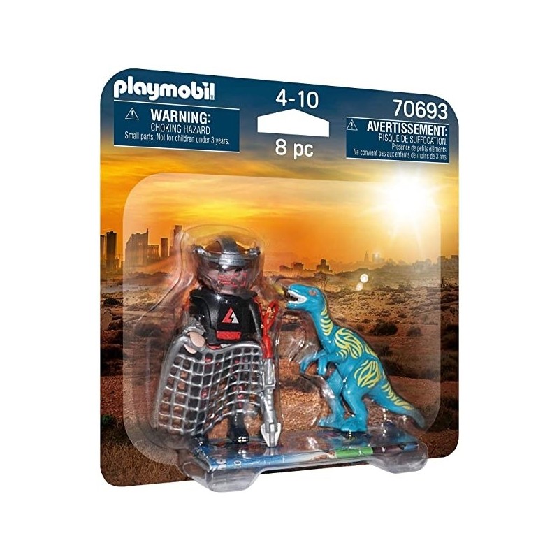 Playmobil 70693 Duo Pack Velociraptor y Saqueador Edad: 4+ Playmobil 70693 Duo Pack Velociraptor y Saqueador Edad: 4+
