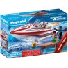 Playmobil 70744 Speedboat Racer Edad: 4+ Lancha rápida con Motor Sumergible
