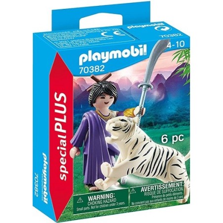 Playmobil 70382 Luchadora Asiática con Tigre edad 4+. Playmobil Especiales