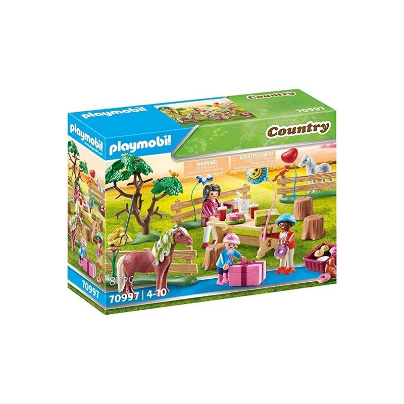 Playmobil 70997 Fiesta de Cumpleaños en la Granja de Ponis edad 4+