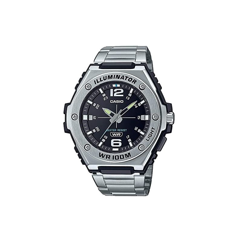 Reloj Casio caballero MWA-100HD-1AV correa de acero efera negra Reloj Casio caballero MWA-100HD-1AV correa de acero efera negra