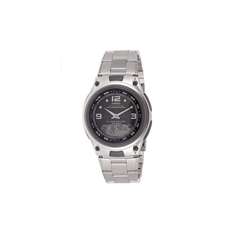 Reloj Casio caballero AW-82D-1AV analógico digital correa metálica esfera negra Reloj Casio caballero AW-82D-1AV analógico digital correa metálica esfera negra