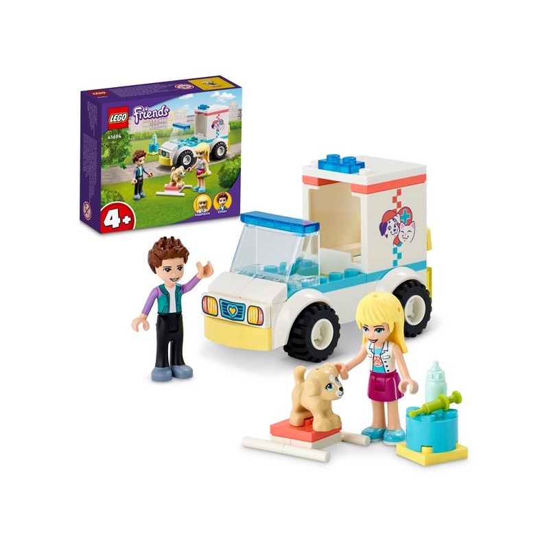 Lego Friends 41694 Ambulancia de la Clínica de Mascotas edad 4+ - contiene 54 piezas - Tienda juguetes Lego Friends 41694 Ambulancia de la Clínica de Mascotas edad 4+ - contiene 54 piezas - Tienda juguetes
