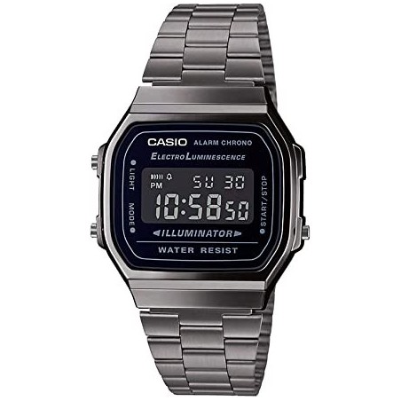 Reloj Casio digital hombre A168WEGG-1BEF correa metal negro
