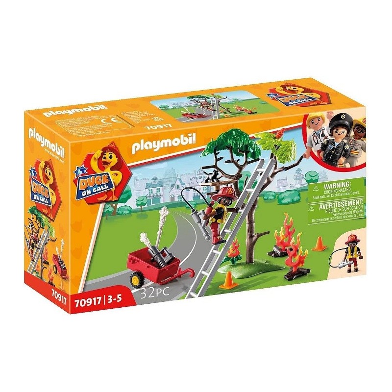 PLAYMOBIL DUCK ON CALL 70917 Acción Rescate de Bomberos ¡Rescata al gato! - Tienda juguetes playmobil PLAYMOBIL DUCK ON CALL 70917 Acción Rescate de Bomberos ¡Rescata al gato! - Tienda juguetes playmobil