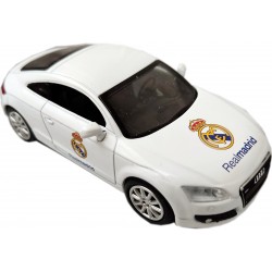 Coche juguete Audi TT Real Madrid escala 1:43 Newray blanco, metal y piezas de plástico