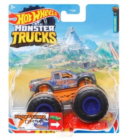 Coche Hot Wheels Monster Trucks Raptor F150 Mattel HCP43 edad +3 años