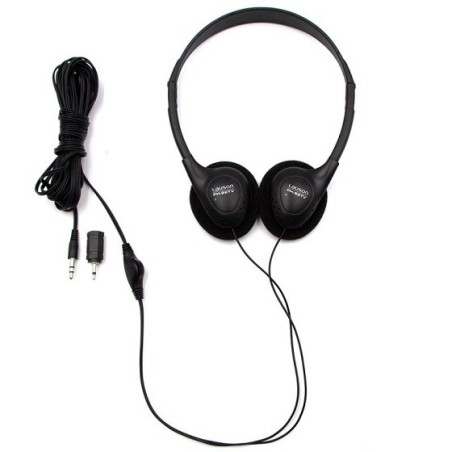 Auricular Lauson Diadema - Especial TV con 6 metros de cable con control de volumen PH92TV