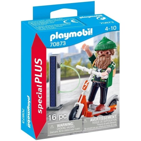 Playmobil 70873 Special Hipster con monopatín eléctrico 4-10 años
