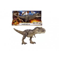 Jurassic World- Dinosaurio Articulado T-Rex Golpea Y Devora con Sonido Mattel HDY55