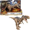 Jurassic World Rajasaurus Ruge y Golpea, dinosaurio de juguete con movimientos y sonidos, edad +4 años Mattel HDX35