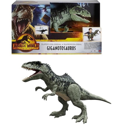 Jurassic World Dinosaurio Giganotosaurus Gigante Super Colosal Mattel GWD68