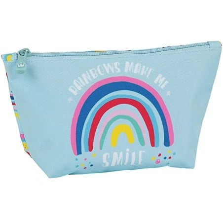 Neceser Glowlab Rainbow Safta tamaño 23x12x8cm cierre de cremallera