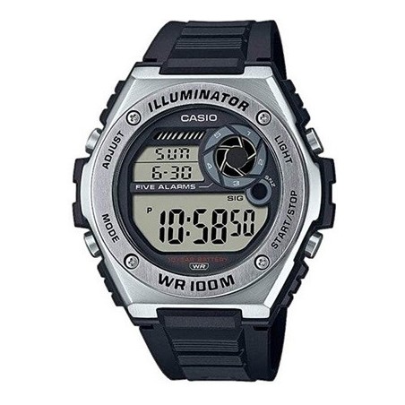 Reloj Casio para hombre digital MWD-100H-1AV correa caucho sumergible 100M