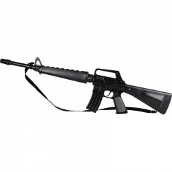 Rifle combate M-118 presentado en caja juguete 8 tiros metal Gonher 70cm Fabricado en España 