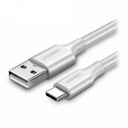 Ugreen Calbe USB 2.0 A USB Tipo C 3A longitud 2 metros ABS-PVC color blanco