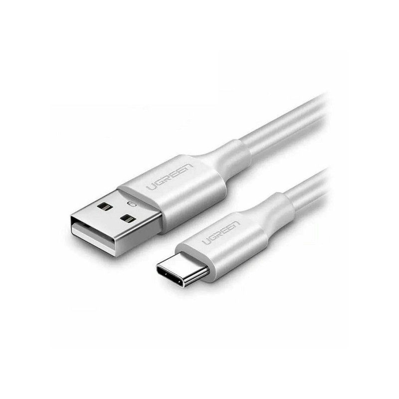 Ugreen Calbe USB 2.0 A USB Tipo C 3A longitud 2 metros ABS-PVC color blanco