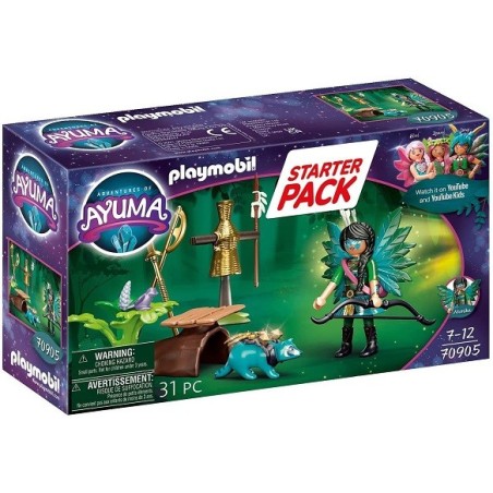 Playmobil Adventures of Ayuma 70905 Starter Pack Knight Fairy con mapache - edad +7 años