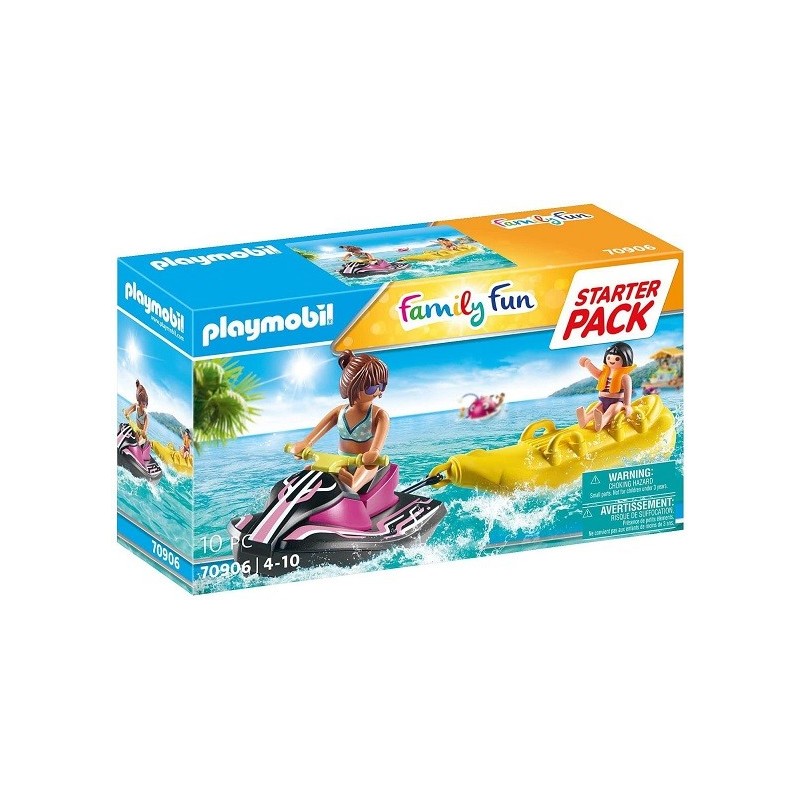 Playmobil Family Fun 70906 Starter Pack Moto de Agua con bote banana, Flotante edad +4 años Playmobil Family Fun 70906 Starter Pack Moto de Agua con bote banana, Flotante edad +4 años