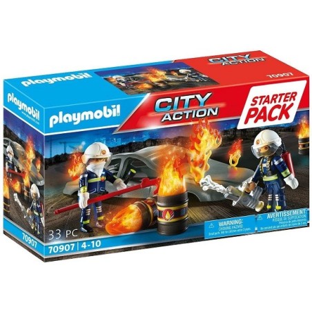 Playmobil City Action 70907 Starter Pack Simulacro de Incendio edad +4 años