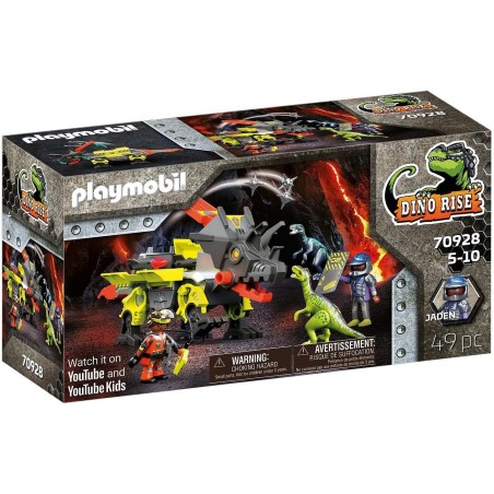 Playmobil Dino Rise 70928 Robo-Dino Máquina de Combate cañones con proyectiles, edad +5 años