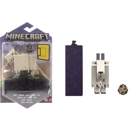 Minecraft Cabra Figura articulada de juguete con cubos de papel para construir +6 años Mattel HDV15