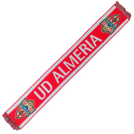 Bufanda Unión Deportiva Almería franja roja horizontal aprox 135 x 22 cm producto oficial