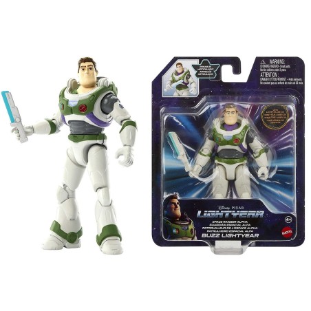 Pixar Lightyear Guardián espacil Alpha Suit Buzz Figura 12 cm de juguete, edad +4 años Mattel HHJ79