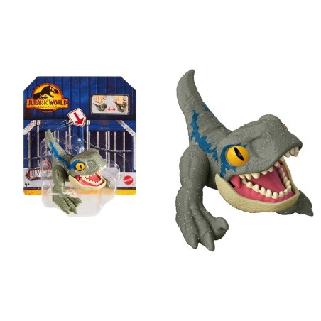 Dinosaurio Mordedo Jurassic World Velociraptor BLUE edad +4 años HJB55 Mattel