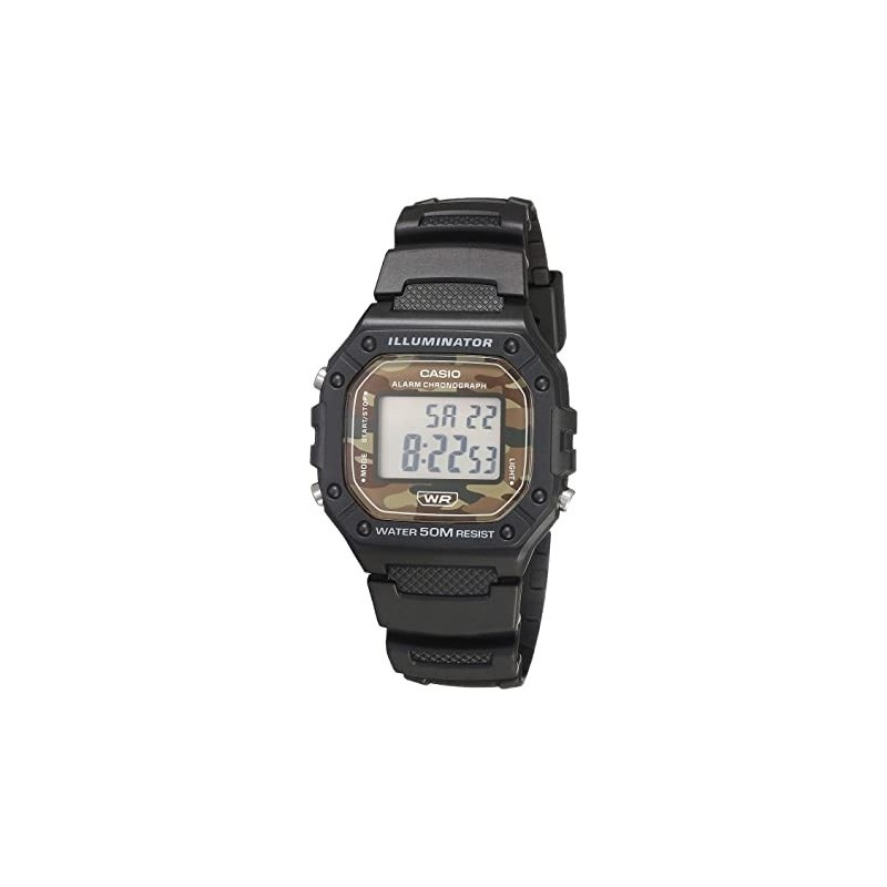Reloj Casio digital caballero W-218H-5BV correa negra resina esfera militar Reloj Casio digital caballero W-218H-5BV correa negra resina esfera militar