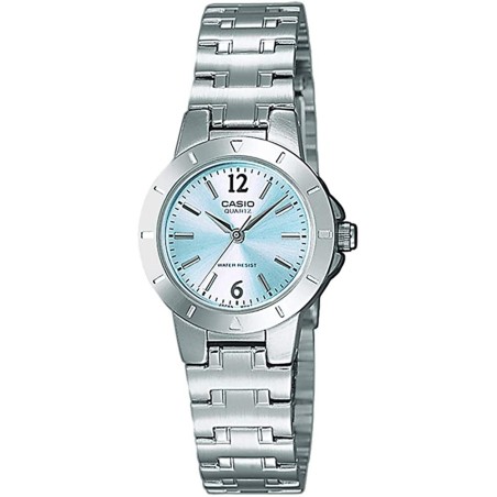 Reloj Casio señora LTP-1177PA-2A esfera azul correa plateada metálica