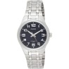 Reloj Casio caballero MTP-1310PD-2B esfera negra correa metálica plateada