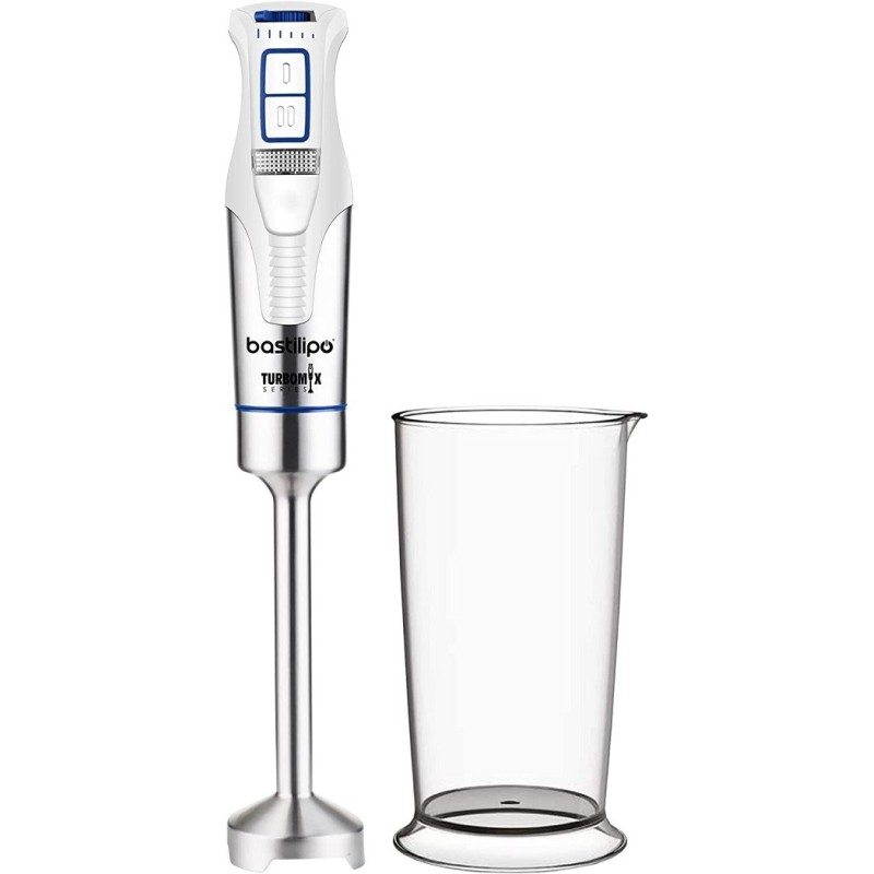 Bastilipo Turbomix-1200 - Batidora de brazo 1200W cuchillas de acero inoxidable, velocidad variable + Turbo, incluye vaso 800ml Bastilipo Turbomix-1200 - Batidora de brazo 1200W cuchillas de acero inoxidable, velocidad variable + Turbo, incluye vaso 800ml