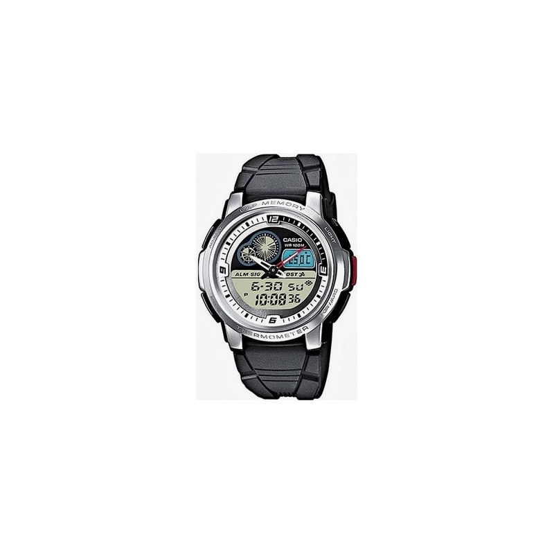 Casio Reloj Análogico-Digital para Hombre de Cuarzo con Correa en Resina AQF-102W-7BVEF Casio Reloj Análogico-Digital para Hombre de Cuarzo con Correa en Resina AQF-102W-7BVEF