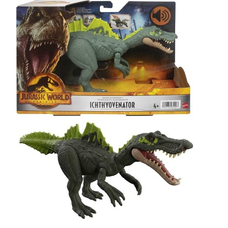 Jurassic World Dominion Roar Strikes Ichthyovenator Dinosaurio juguete  con sonidos y movimiento +4 años Mattel HDX44