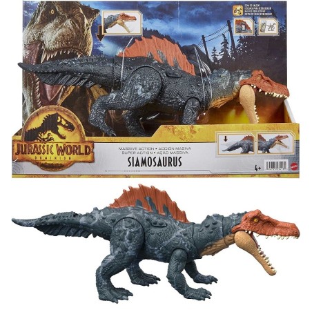 Jurassic World Dominion Massive Action Siamosaurus Dinosaurio juguete con movimiento edad +4 años Mattel HDX51