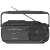 Radio Casette y grabador portátil NEVIR NVR-443T Radio FM alimentación pilas y luz AC