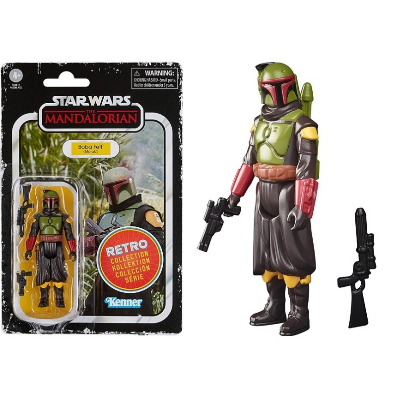 Muñeco Star Wars Hasbro colección Retro - Juguete Boba Fett Morak tamaño de 9.5 cm The Mandalorian, Edad +4 F4461 Muñeco Star Wars Hasbro colección Retro - Juguete Boba Fett Morak tamaño de 9.5 cm The Mandalorian, Edad +4 F4461