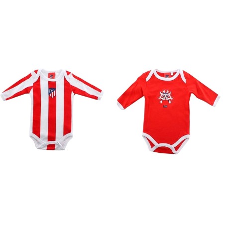 Pack 2 bodys bebé Atlético de Madrid talla 3-6 meses manga larga producto oficial