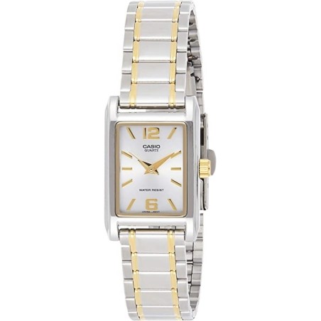 Reloj Casio señora LTP-1235SG-7A correa acero bicolor esfera plateada