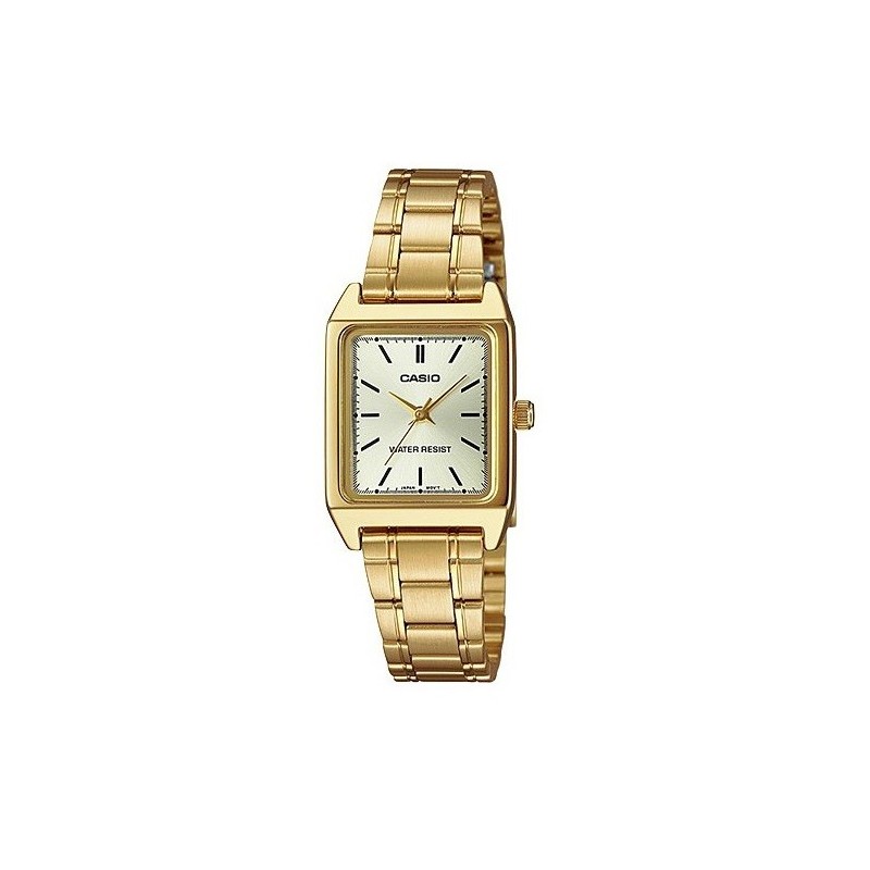 Reloj Casio señora LTP-V007G-9E cuadrado correa dorada esfera dorada Reloj Casio señora LTP-V007G-9E cuadrado correa dorada esfera dorada