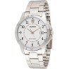 Reloj Casio analógico caballero MTP-V004D-7B correa acero plateada esfera blanca