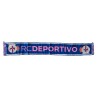 Bufanda Deportivo de la Coruña fondo azul letras rosas 140x20cm
