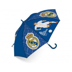 Paraguas de poliéster del Real Madrid CF, 8 Paneles, diámetro 95cm, Apertura automática