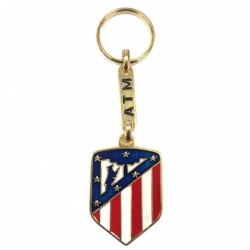 Llavero escudo Atlético de Madrid metal producto oficial dorado