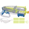 Pistola Nerf Hyper Siege-50 - Lanzador de Bombeo - 40 recargas Hyper - 33 mps de Velocidad, Lentes, Capacidad: 50 recargas