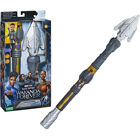 Lanza electrónica Black Panther Wakanda Forever Kingsguard FS Spear Hasbro Marvel F3346