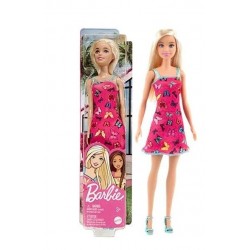 Muñeca Barbie Chic vestido mariposas rosa Mattel edad +3 años HBV05