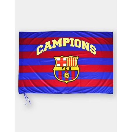 Bandera Fútbol Club Barcelona CAMPIONS 150x100 producto oficial